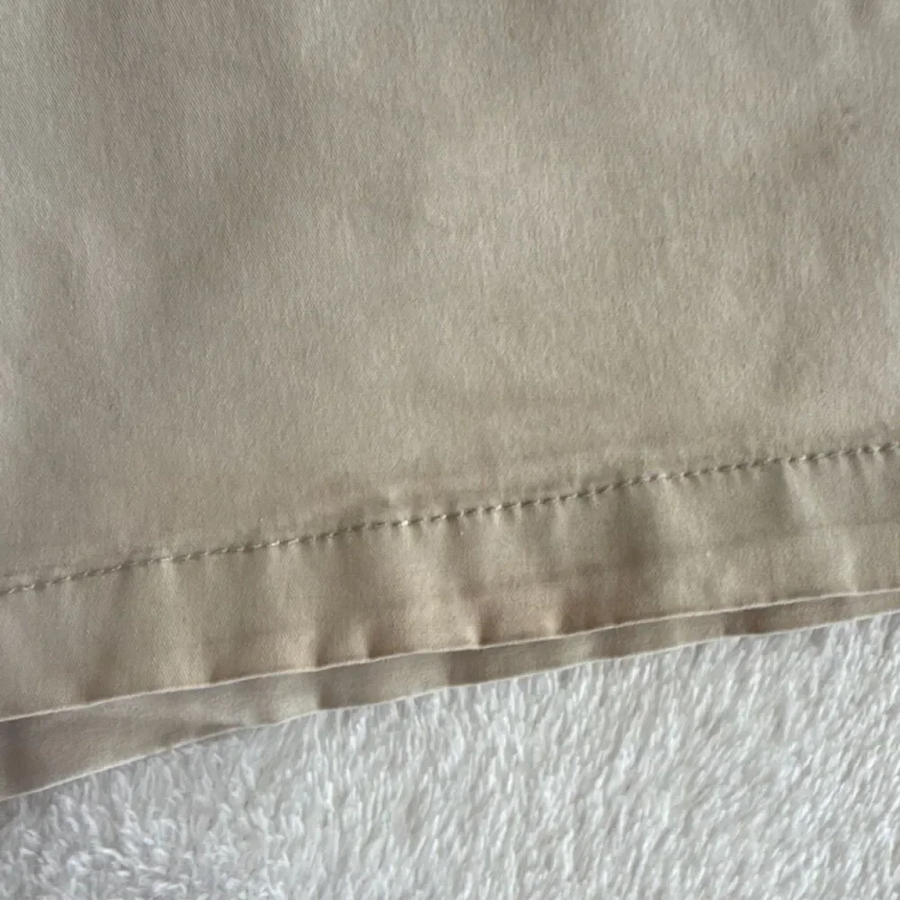 Calvin Klein Chino Shorts Beige Women's Size M Cotton Twill Button Zip Pockets - Picture 7 of 7